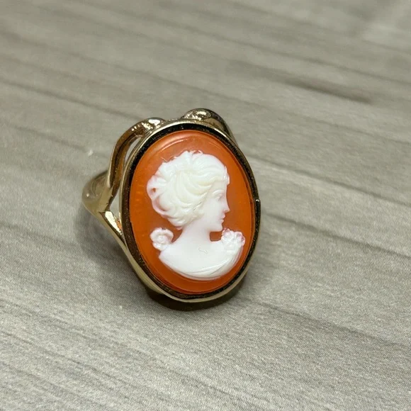 Jewelry Vintage Cameo Ring Gold Filled Signed Poshmark